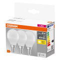 Osram LED kronepære E14 4,9 W 3-pk.